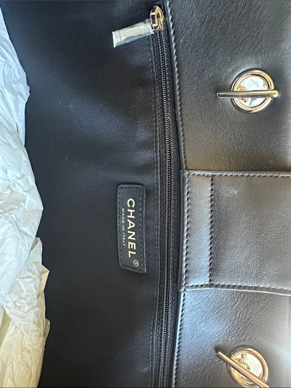 CHANEL quilted tote